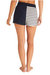 Color Block Stripe Short In Navy/black