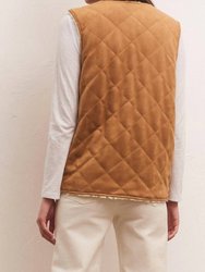 Cosmos Reversible Quilted Sherpa Vest