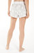 Cuddle Up Plush Leo Shorts In Grey