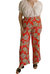 Dante Floral Pants In Tango