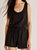 Demi Slub Romper In Black - Black