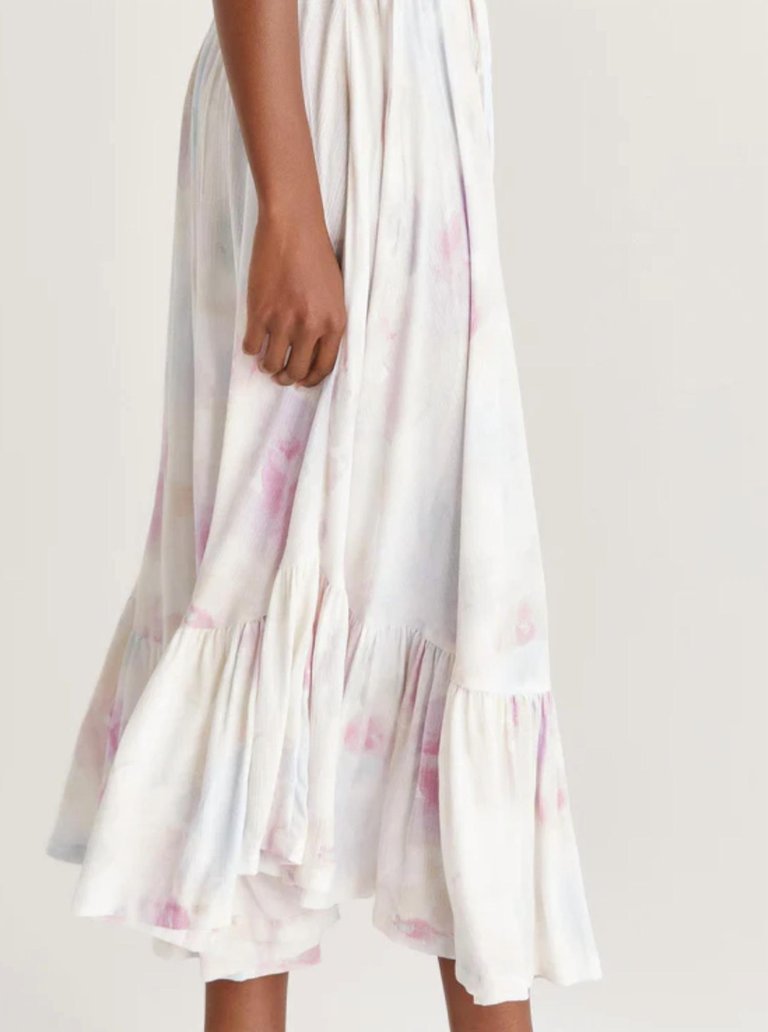 Diem Blurred Maxi Skirt In Multi