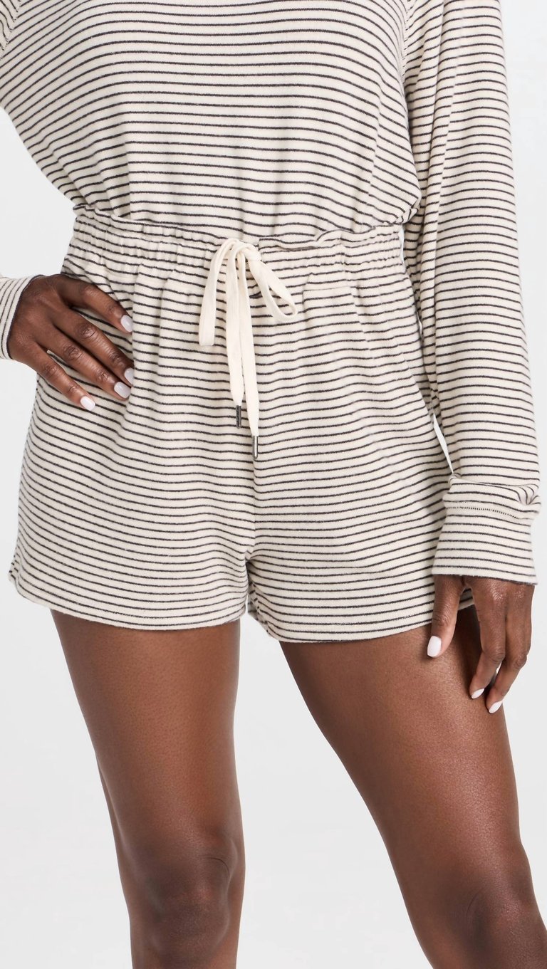 Downtime Stripe Shorts - Natural