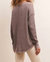 Driftwood Thermal Long Sleeve Top In Milk Shake