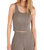 Easy Breezy Rib Tank Top In Washed Grey - Washed Grey