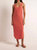 Easy Going Cotton Slub Dress In Tango - Tango