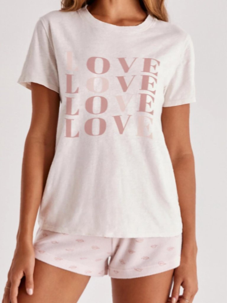 Easy Love Tee In White - White