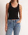 Easy Rib Top In Black - Black