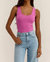 Essy Rib Tank In Raspberry Sorbet - Raspberry Sorbet