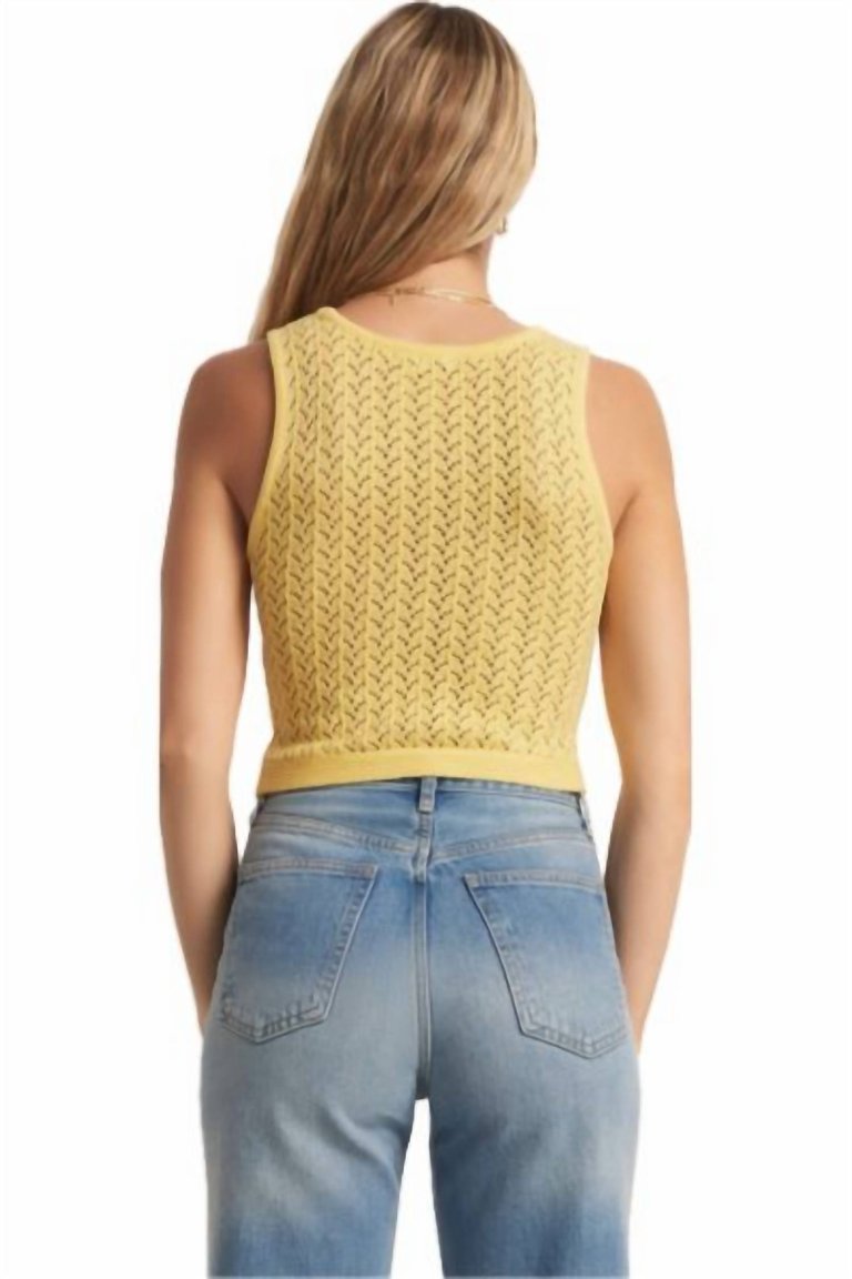 Feel Like Sunshine Sweater Tank Top In Yellow