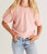 Girls Gianna Terry Tee In Guava - Guava