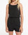 Girls Taylor Jersey Romper In Black - Black