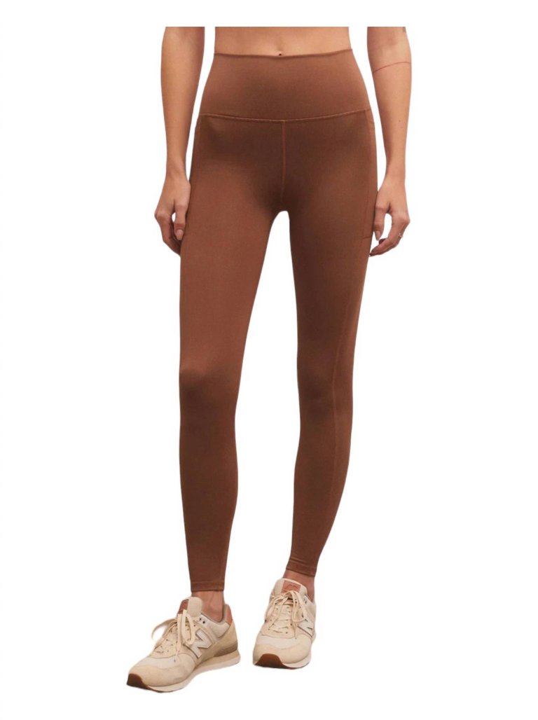 Good Form Rib 7/8 Leggings In Penny - Penny