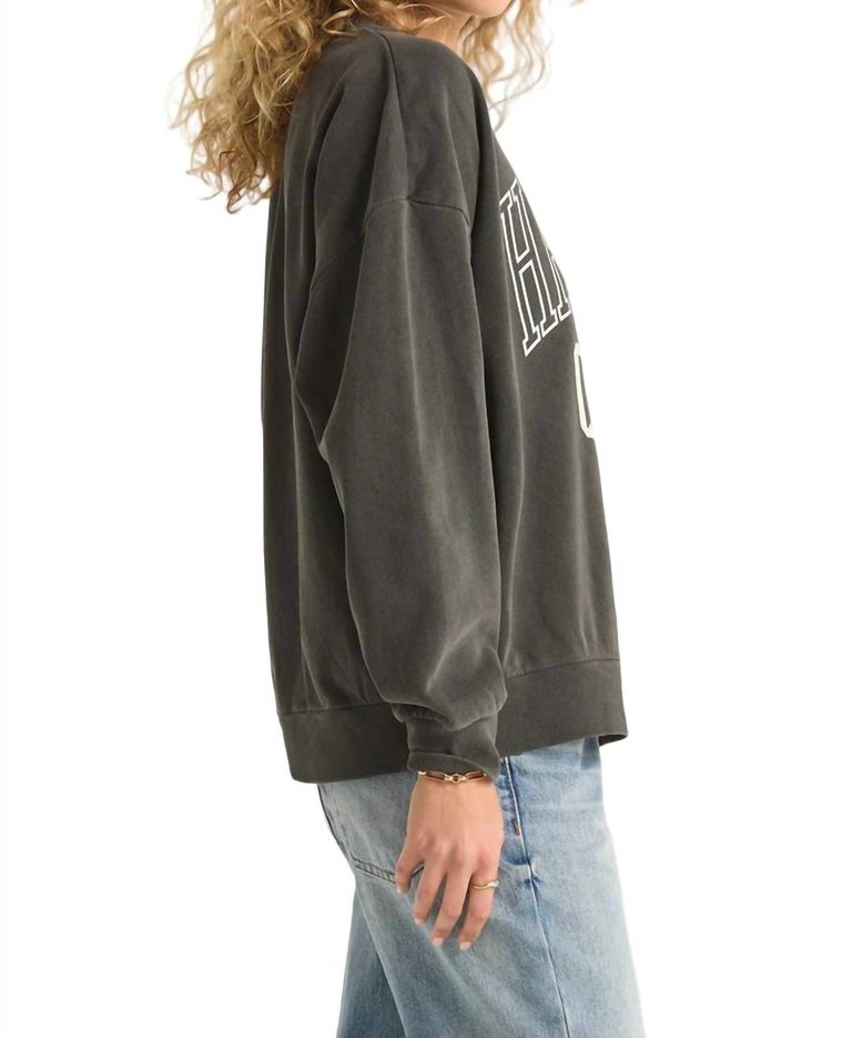 Halftime Sunday Sweatshirt In Black Sand