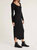 Heidi Henley Rib Midi Dress In Black