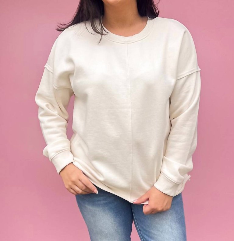 Hermosa Sweatshirt In Sandstone - Sandstone