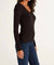 Izzie Long Sleeve Top In Black