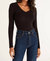 Izzie Long Sleeve Top In Black