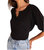 Kate Henley Slub Top In Black