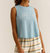 Kayla Lake Life Tank Top In Light Blue - Light Blue