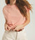 Keely Slub Crew Top In Peach