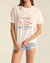 Kiss Cowboys Boyfriend Tee In Sea Salt - Sea Salt