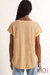 Laid Back Slub Top In Orange Cream