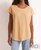 Laid Back Slub Top In Orange Cream - Orange Cream