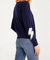 Larisa Bolt Sweater In Navy