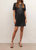 London Faux Leather Dress - Black