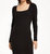 Loren Marled Dress In Black