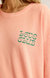 Love Club Oversized Tee In Summer Peach