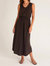 Lovewell Slub Maxi Dress - Vintage Black