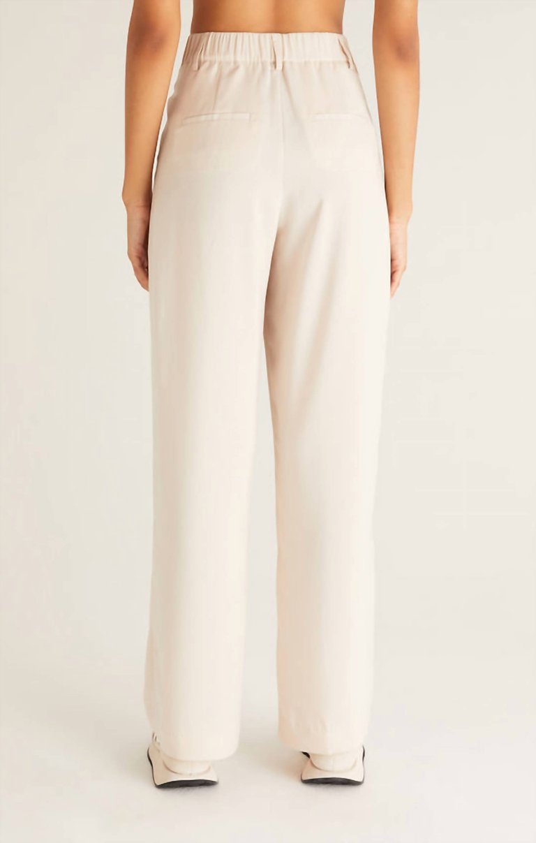 Lucy Twill Pant In Ivory