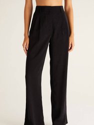 Lucy Twill Pant - Black