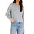 Lupita Crop Long Sleeve Top In Morning Fog - Morning Fog