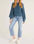 Lyndon Chunky Sweater In Caribbean Blue - Caribbean Blue