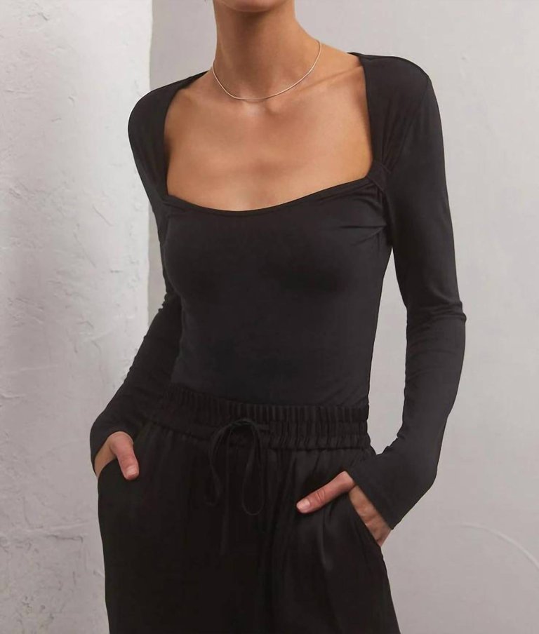 Mara Knotted Top - Black