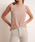 Marielle Flutter Tank Top In Soft Pink - Soft Pink