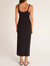 Melody Midi Rib Dress In Black