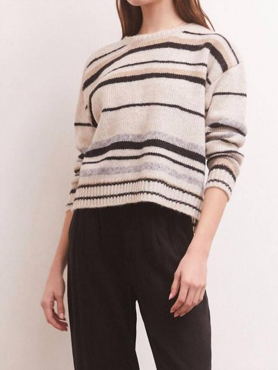 Z Supply Middlefield Stripe Sweater In Oatmeal product
