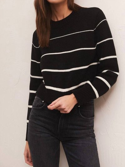 Z Supply Milan Stripe Sweater In Black product