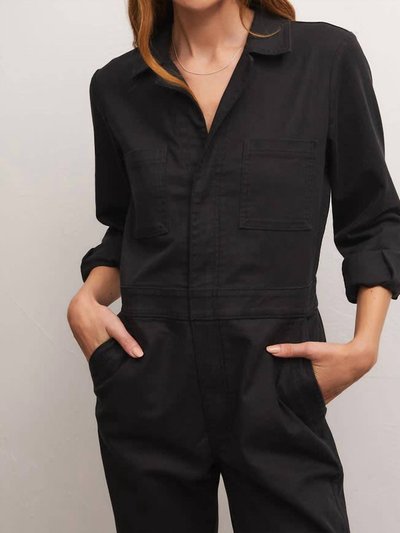 Z Supply Monday Cotton Twill Jumpsuit In Black product