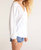 Niki Slub Top In White