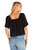 No Rules Gauze Top In Black