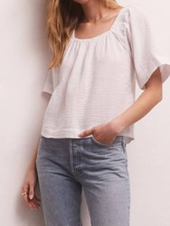 No Rules Gauze Top - White