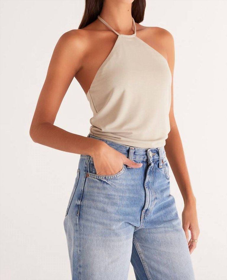 Olivia Date Top In Tan