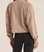 On The Run Half Zip Sweatshirt In Latte