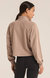 On The Run Half Zip Sweatshirt In Latte