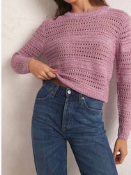 Open Yarn Sweater - Pink